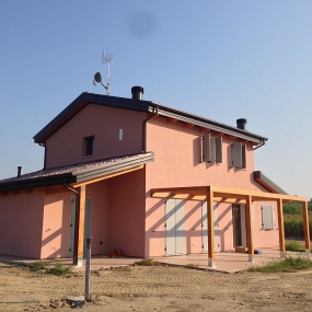 Casa in legno finita